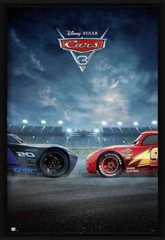 Ingelijste poster Cars 3 - Duel
